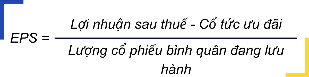 công thức cách tính chỉ số EPS